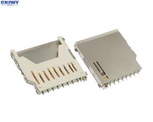 Quality Gold Plated Micro Sd Card Holder , Full Copper Long Sd Memory Card Connector for sale