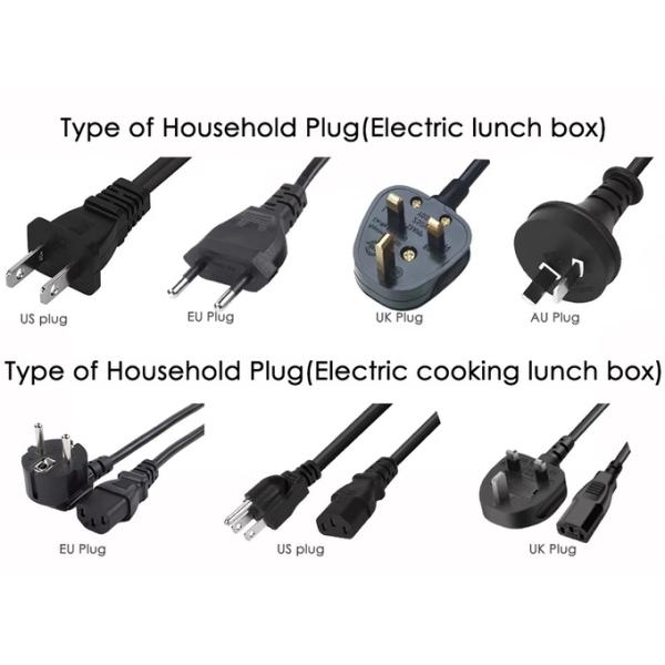 80W Heated Lunch Box for Adults 12/24/110V Portable Food Warmer LunchBox with 304 Stainless Steel Container for Office/Car/Truck