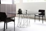 Isamu Cyclone Modern Dining Room Tables Metal Base For Living Room Multi Colors