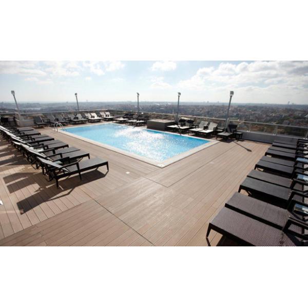 5M Outdoor Wood Polymer Composite Flooring 135 X 25MM Solid Wpc Decking