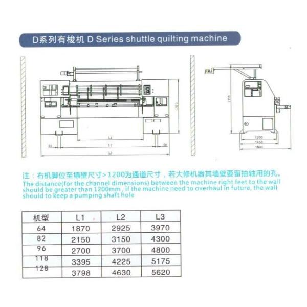 64 Inch Computerized Multi Needle Quilting Machine For Clothing