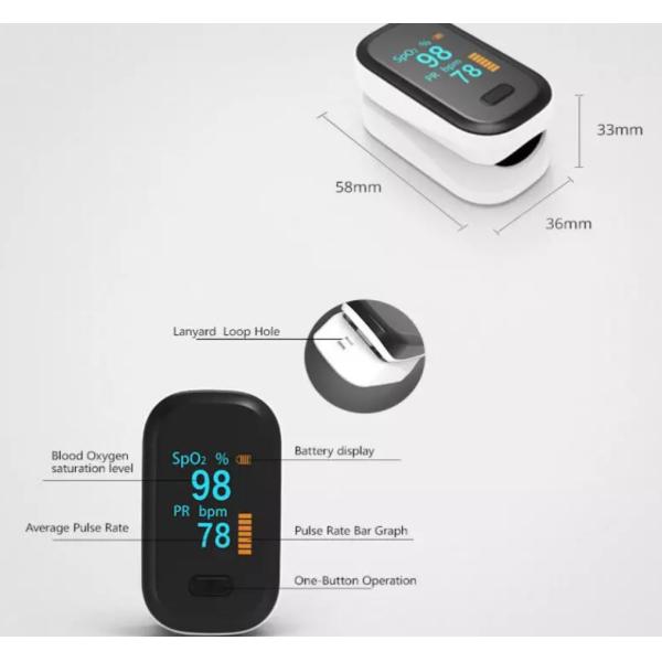 Portable Mini Finger Blood Pressure Machine / Finger Clip Blood Pressure Monitor