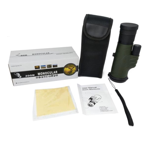 Zoom Telescopic 8-20x42 Powerful Monocular Telescope With Mobile Phone Clip