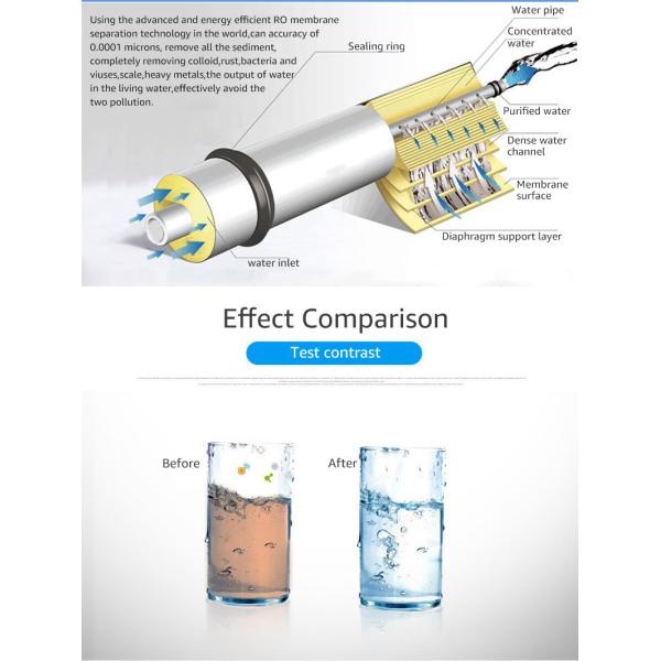 Customizable RO Membrane Element Water Purification Membrane 300psi