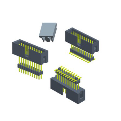 Durable 2.54mm Box Header Connector , SMT Pin Header Height 8.8 Long Lifespan