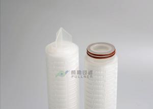 Quality 0.1 Micron Microelectronics Filter PTFE Membrane Pleated Cartridge Air Filter for sale
