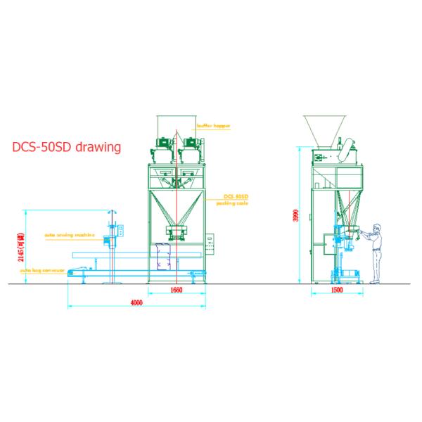 ISO Approved 5kg 50kg Fertilizer Bagging Equipment