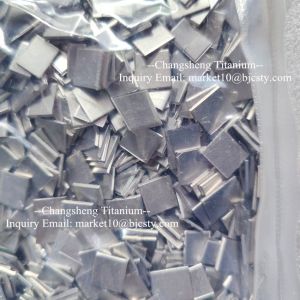 99.95% Niobium Particles Nb Sheet Smelting Additives 10mmx10mmx1mm
