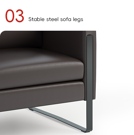 Comfortable Modern Office Sofa With Wooden Frame For Executive Office