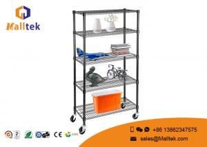 China Movable Adjustable Wire Storage Shelve Powder Coating 6 Tier Heavy Duty on sale