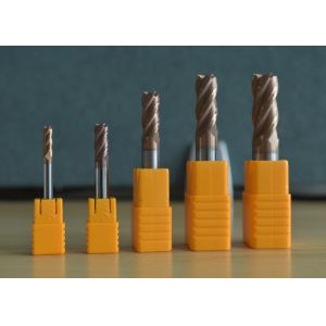 Solid Carbide TiCXCo4 Coating 0.4μM Corner Radius Milling Cutters