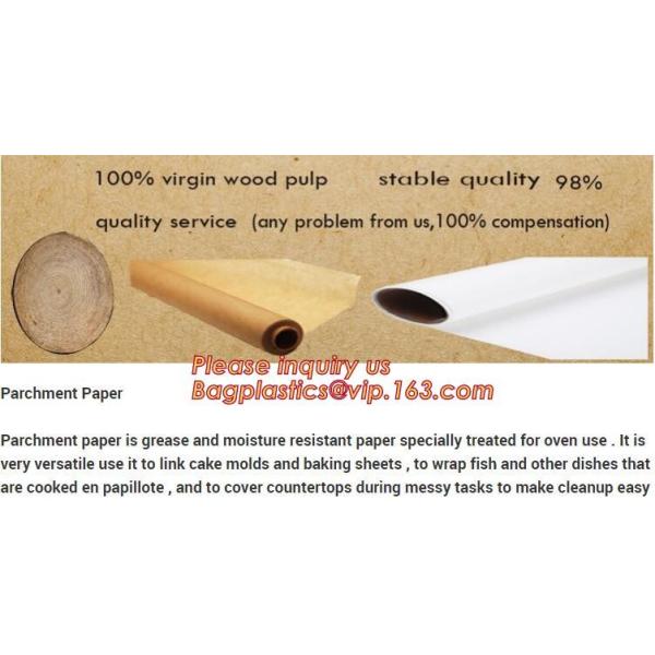 chocolate parchment floral wrapping paper,Food grade unbleached baking parchment wrapping paper,Silicone Coated Parchmen