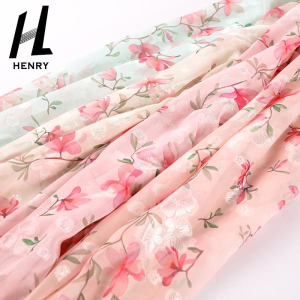 ODM Polyester Woven Fabric Chiffon Printing For Dress Garment