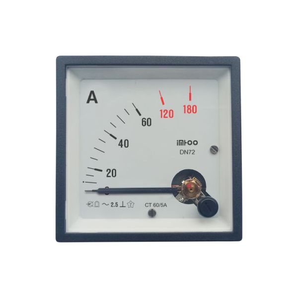 72x72mm Analog Panel Meter with ABS Case Material and CE Certification for Industrial Voltage Monitoring