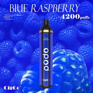 Quality CigGo Opod Mesh Coil Disposable 4200 Puffs Single Use Vaping Pen Blue Raspberry for sale