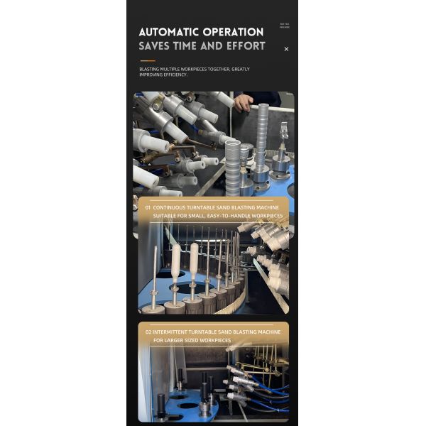 Compact Automatic Sandblaster with Cartridge Dust Collector