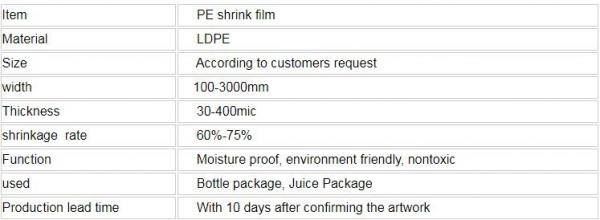 Polyolefin POF Heat Shrink Wrap Film,Pre-perforated film,POF clear heat shrink plastic protective roll film,PE Shrink Fi