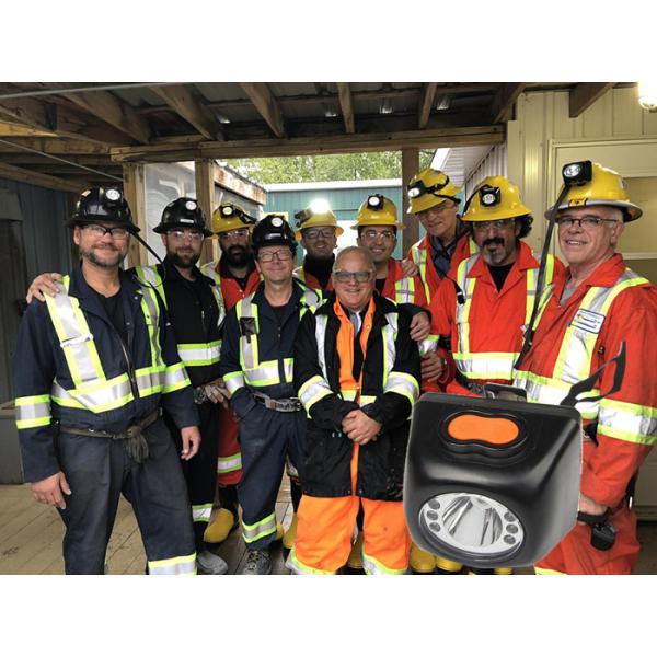 Rechargeable Waterproof 8000 Lux Coal Miners Headlamp With 15 Hours Lighting Time