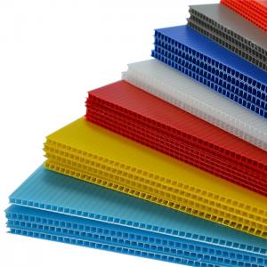 Quality 2.5mm 3.5mm Corrugated Plastic Sheets Fluted Twin Wall Plastic Sheet for sale