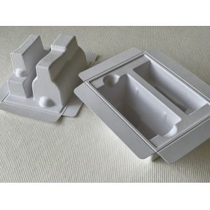 80mm Custom Low Volume Molded Pulp Packaging Virgin Fibers Thermoformed