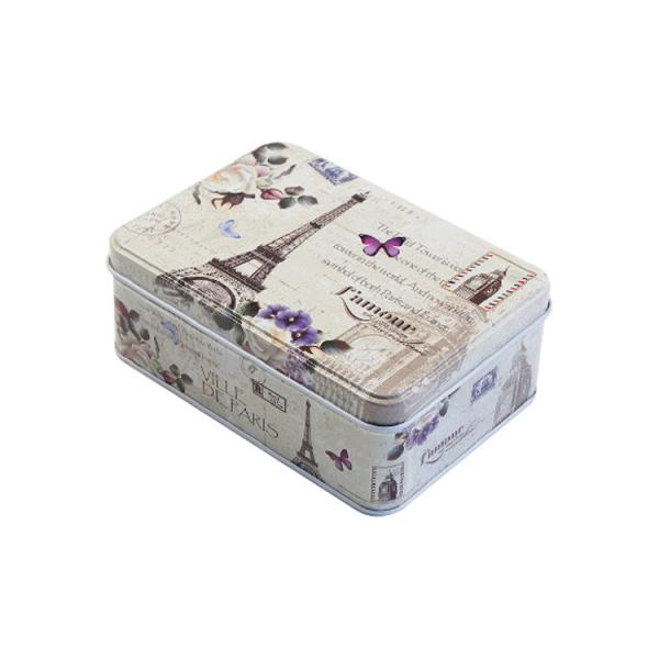 Recyclable Rectangular Empty Tin Can Containers For Food Storage