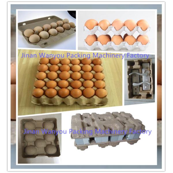 3 Molds Waste Paper Egg Tray Making Machine 1000pcs Per Hour