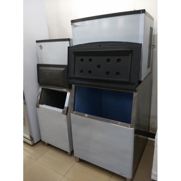 Anti - Dust Mesh Design Mini Ice Maker Machine Bottom Cooling System Wooden Frame Packing
