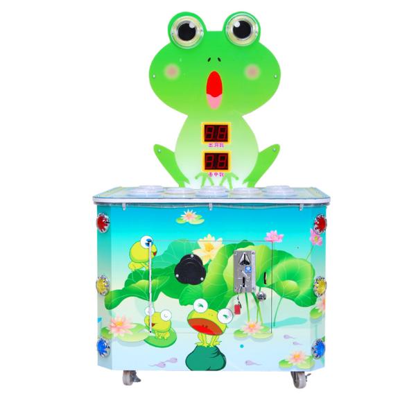 Coin Op Frog Hit Hammer Game Machine 1 Players For Indoor Playing Ground