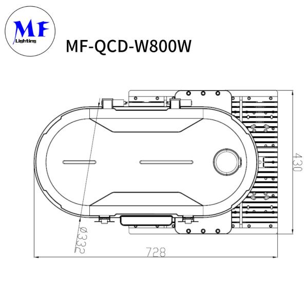 IP66 Waterproof LED Flood High Mast Light For Sport Court/Parking Lots 70FT 80FT 90F
