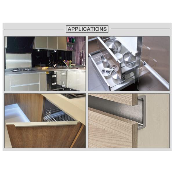 6005 Aluminium Handle For Cabinet Powder Coated ISO14001 Approved