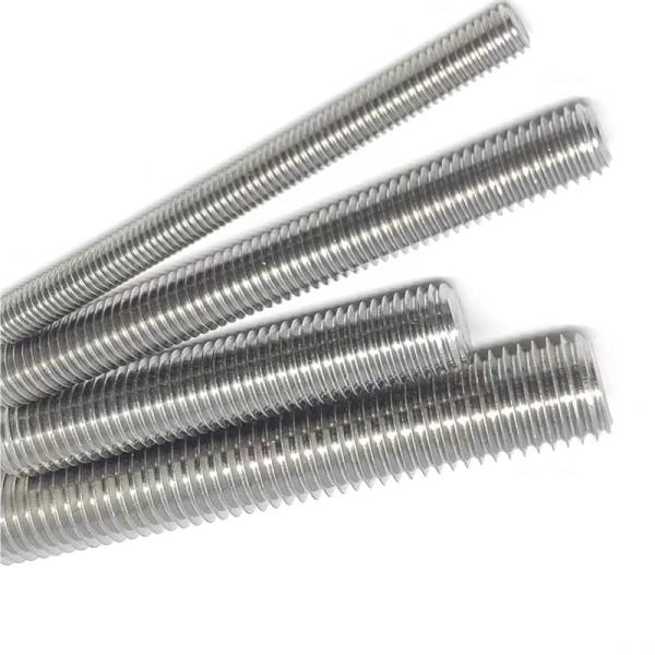 ASME B18.31.1M Standard Plain Finish Stud Bolt with Full Threads for Steel Flanges