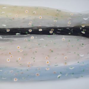 Quality Spandex embroidered Brocade Jacquard Elastic Mesh Fabric for sale