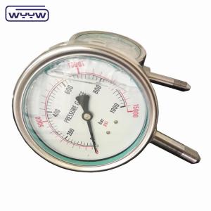 Quality High Pressure Oil Psi 1000 Bar Boom Sprayer Pressure Gauge Manometer for sale