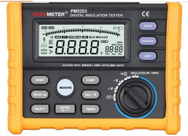 Buy High Precision Digital Insulation Resistance Tester 1000 Volt And 10GOhm Detection at wholesale prices