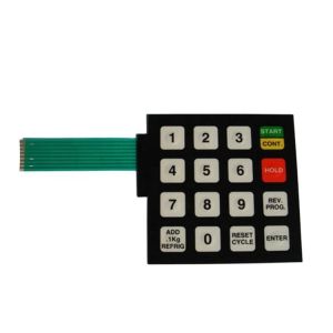 Quality IP65 Protection Level LED Membrane Keypad with 2.54mm Pitch and White LED Color for sale