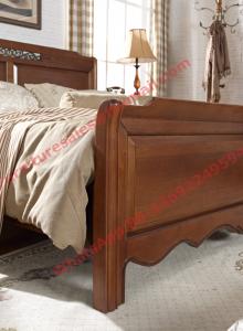 Quality English Country Style Solid Wood Bed in Wooden Bedroom Furniture sets for sale