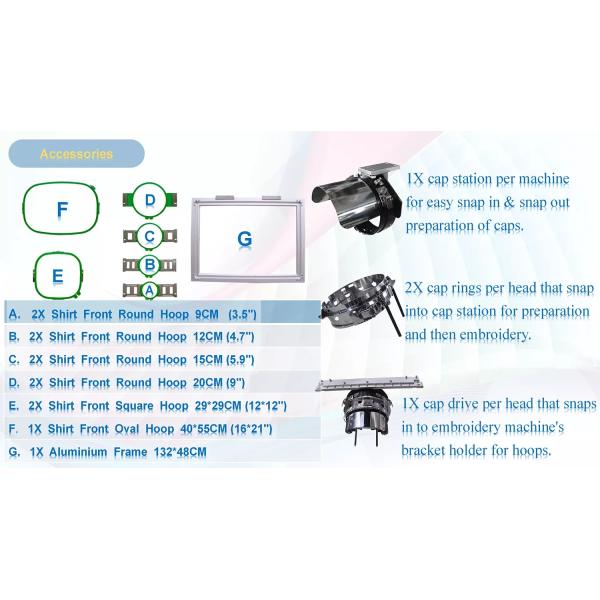 3 Head 10 Needle Embroidery Machine Flat Embroidery Monogram Sewing Machine