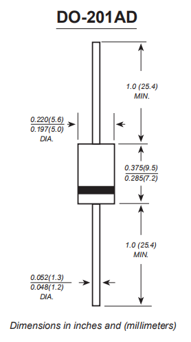 SF38 Glass Passivated Rectifier Diode 3A 600V GPP Super Recovery Time 35ns