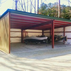 China Prefab Q355 Steel Structure Garage with Sliding Doors on sale