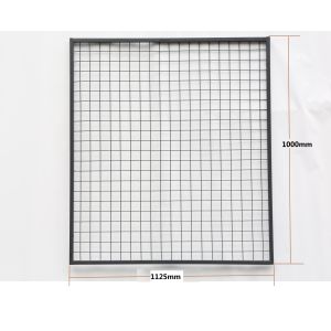 Heavy Duty Welded Pallet Rack Back Guard With Square Tube Framed 1125mm Wide