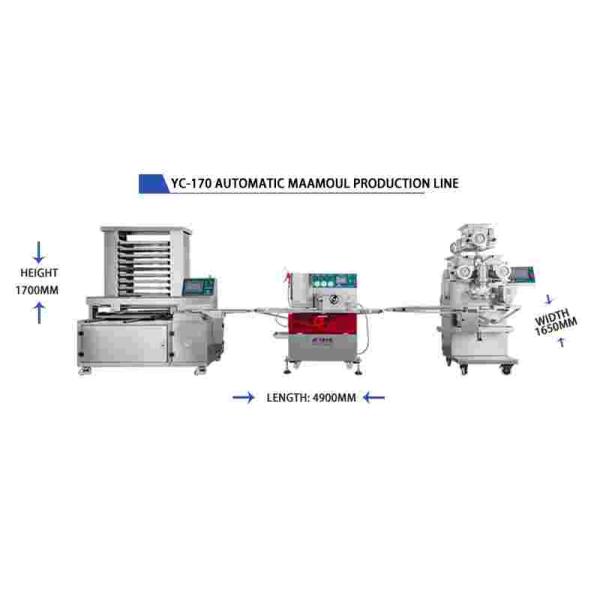 100pcs/M Maamoul Encrusting Machine 2Kw Encrusting Machinery