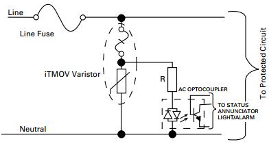 TMOV Integrated Metal Oxide Varistor 20mm 275Vac 8000A 151J 3Pin With 146C TCO Thermal Protection