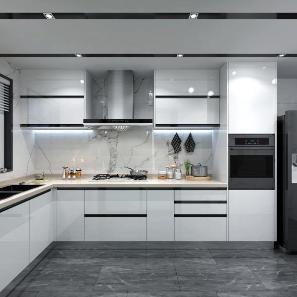 Cheap Price Customized Waterproof Modern Luxury Smart Wood Lacquer Kitchen Cabinet