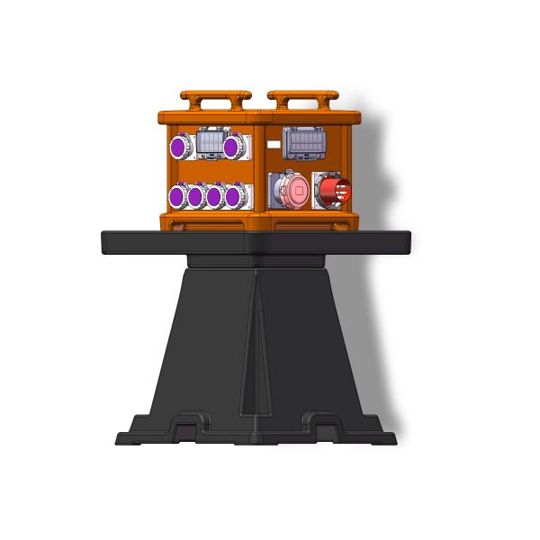 HDPE Cover 18 Channel Orange Distribution Box Leakage Proof