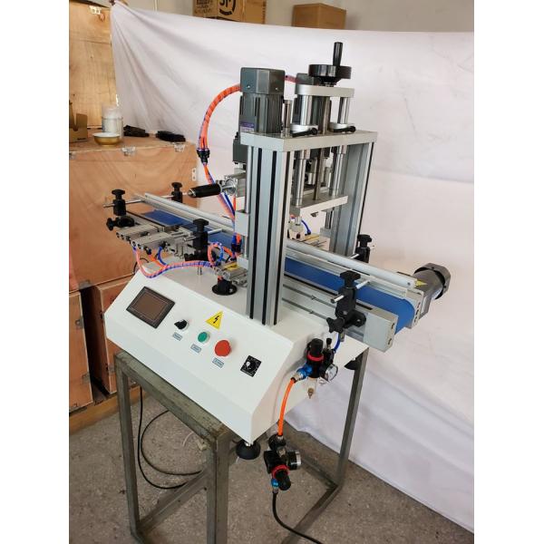 Pneumatic Tabletop Automatic Bottle Capping Machine For Plastic Bottle Jar