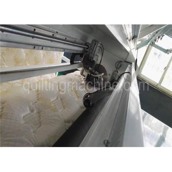 3 Phase Bedding Textile Mattress Cutting Machine Touch Screen Stainless Blades