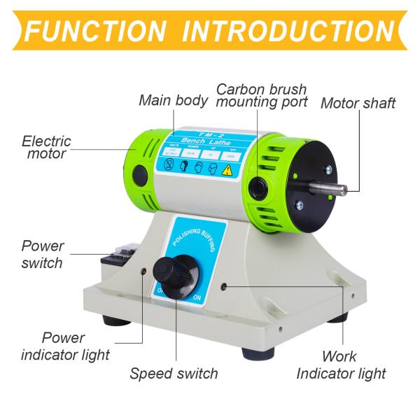 TM-2 Multi Purpose Dental Motor Polishing Buffing Machine Polisher Machine