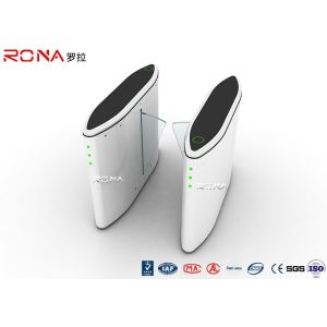 China Card Reader Flap Security Barrier Gate Retractable Turnstile 304 Stainless Steel Materials on sale