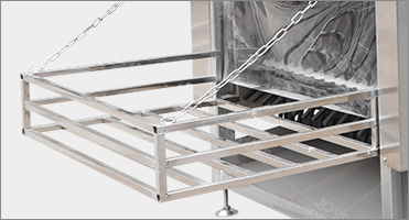 Chicken Feather Removal Machine 7 Roller Scalding Plucking Poultry Slaughterhouse