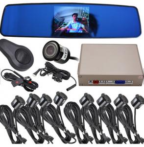 Quality Reliable Car Parking Sensor System With Camera , LCD Monitor Reverse Parking Sensor Kit for sale